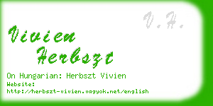 vivien herbszt business card